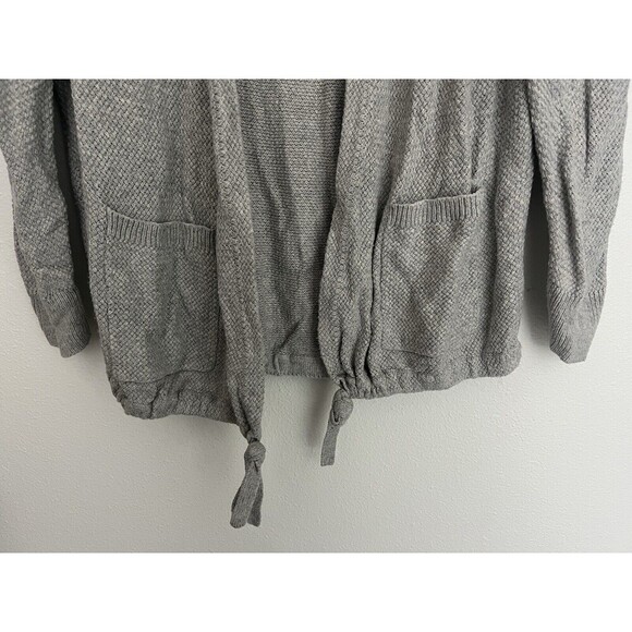 Madewell Palisades Light Gray Longline Cardigan Duster Sweater M Lagenlook Flowy - Picture 8 of 12